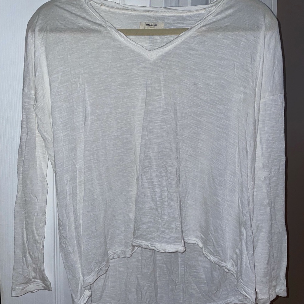Madewell White Long Sleeve